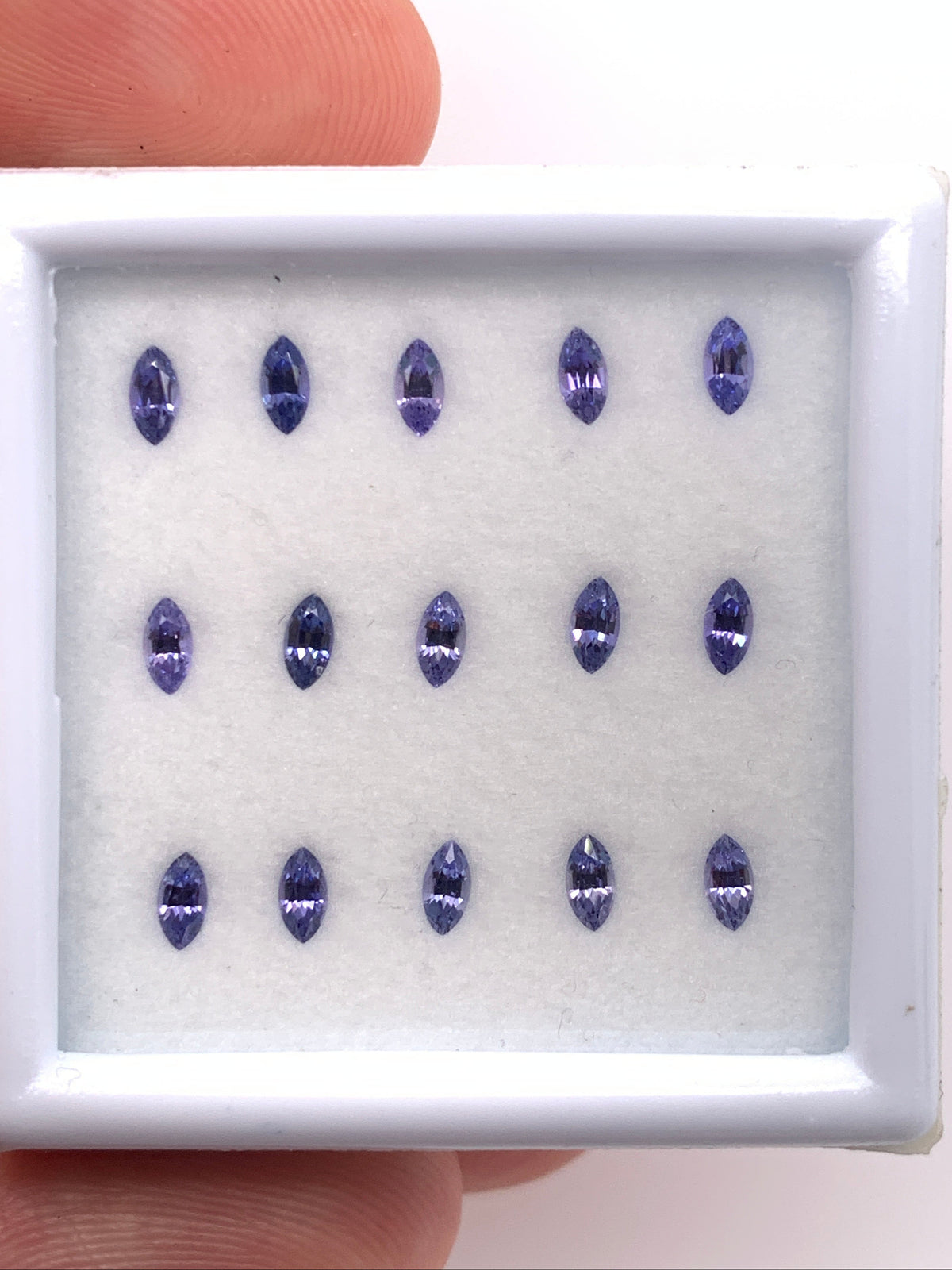 Purple Sapphire — 15pcs Marquise | 1.37ct total | 4.00 x 2.00mm | Madagascar | Heated