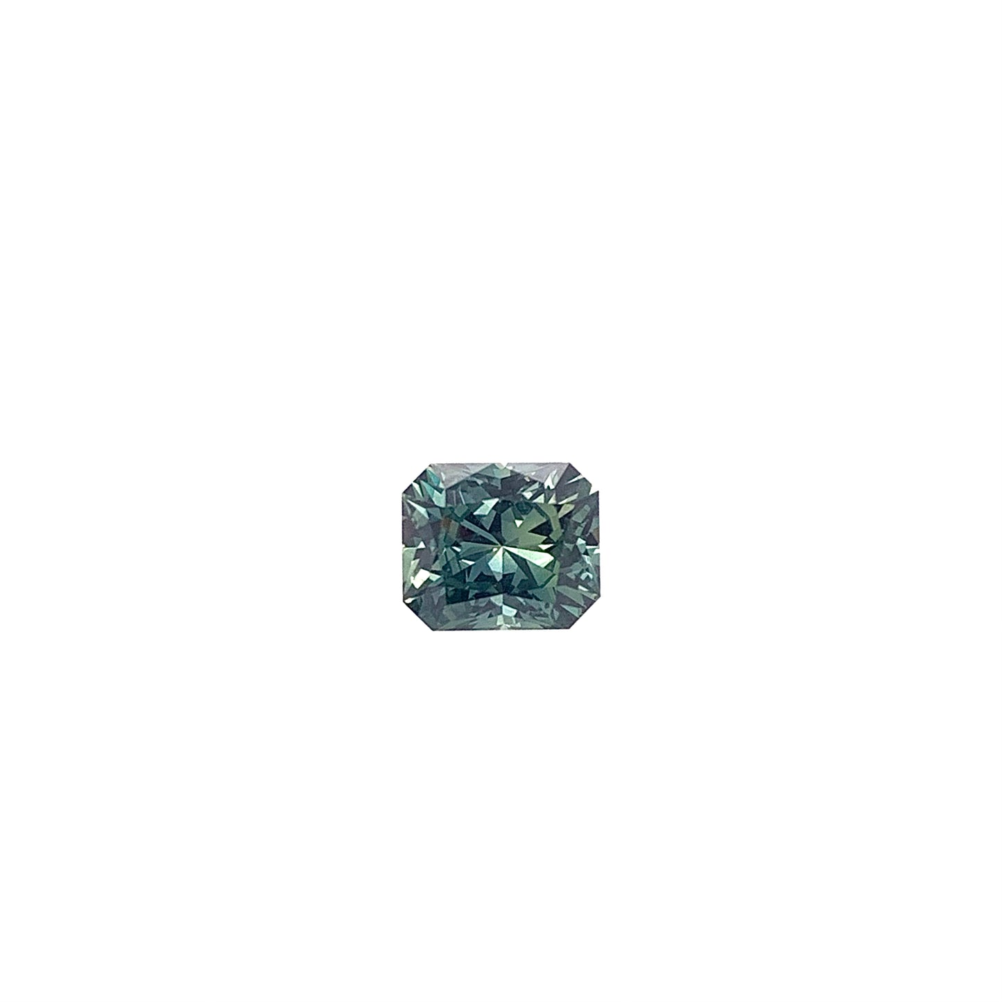 Teal Sapphire — 0.97ct Radiant | 5.90x5.00mm | Tanzania | Unheated