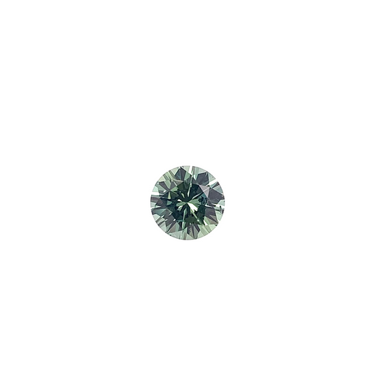 Green Sapphire — 0.88ct Round Brilliant Cut | 5.80mm | Tanzania | Unheated