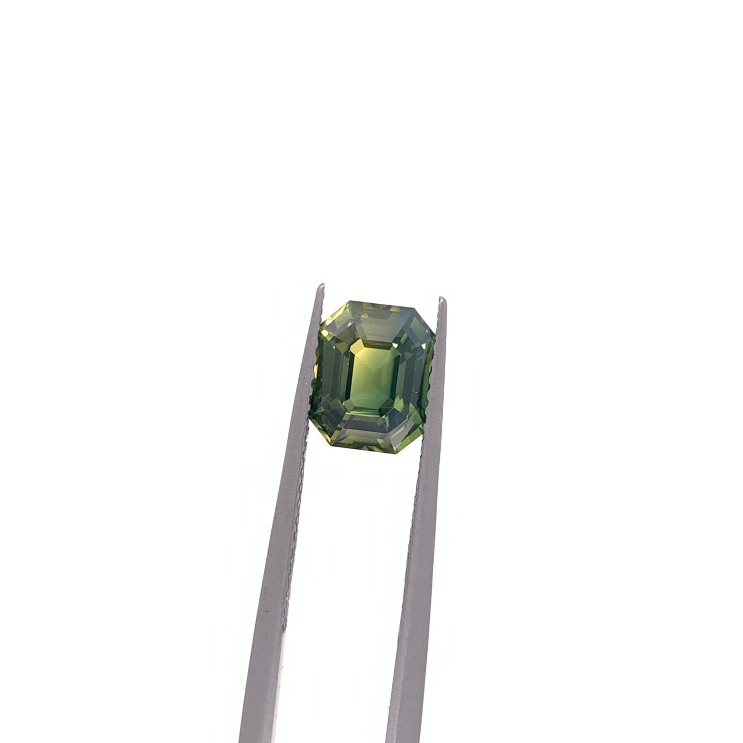 Green Sapphire — 2.07ct Emerald Cut | 7.85x6.35mm | Madagascar | Heated