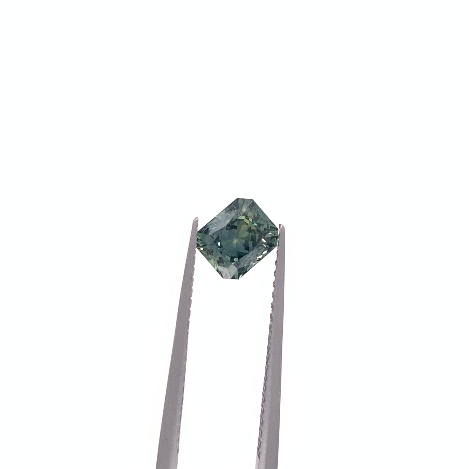 Teal Sapphire — 0.97ct Radiant | 5.90x5.00mm | Tanzania | Unheated