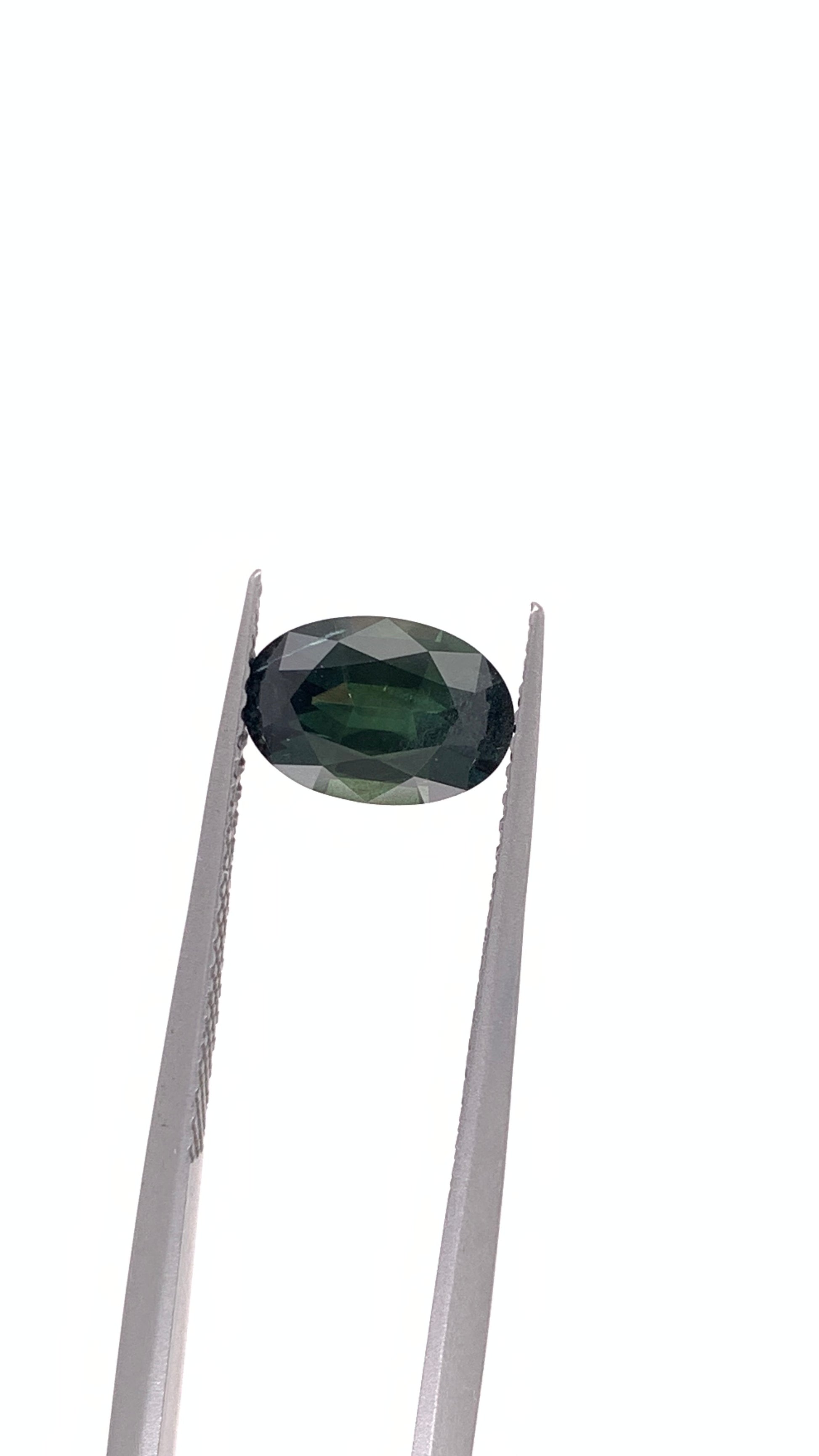 Green Sapphire — 1.59ct Oval | 8.50 x 5.80mm | Kenya | Unheated