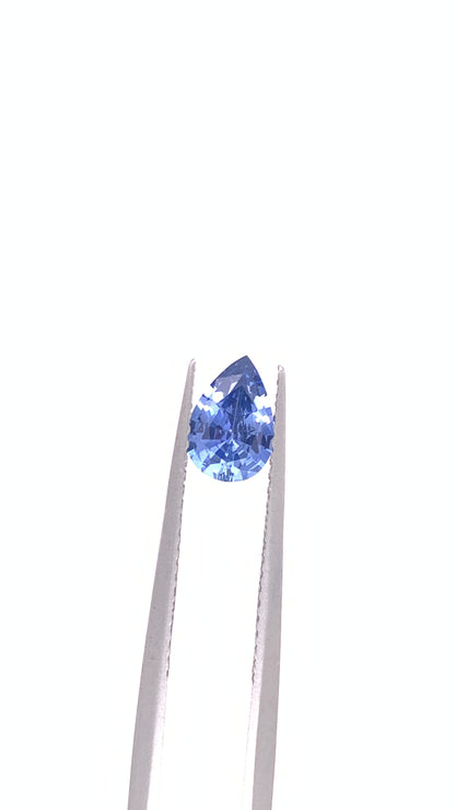 Blue Sapphire — 0.81ct Pear | 7.50 x 5.10mm | Sri Lanka | Heated