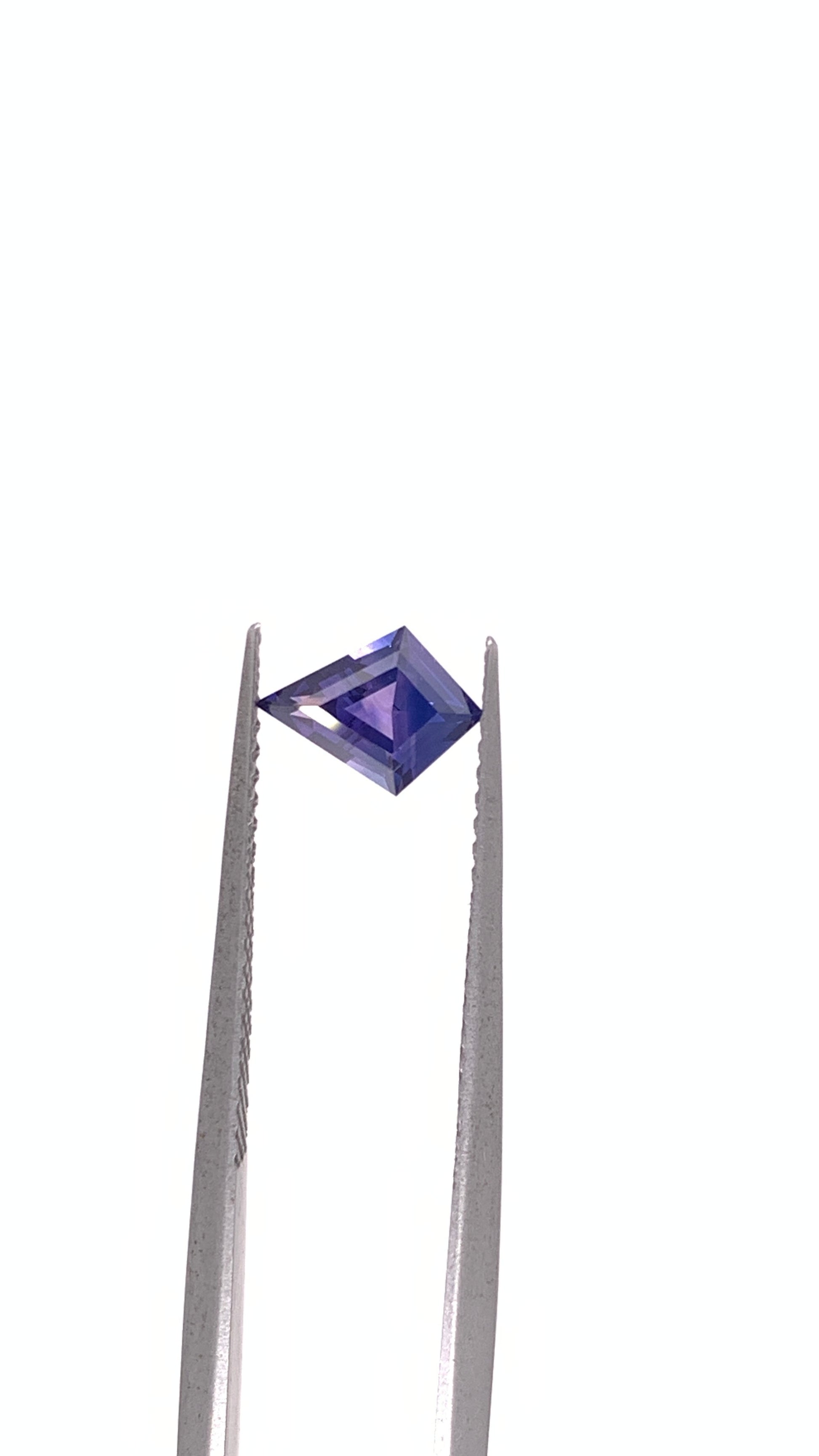 Purple Sapphire — 0.6ct Kite | 7.80 x 5.70mm | Madagascar | Heated