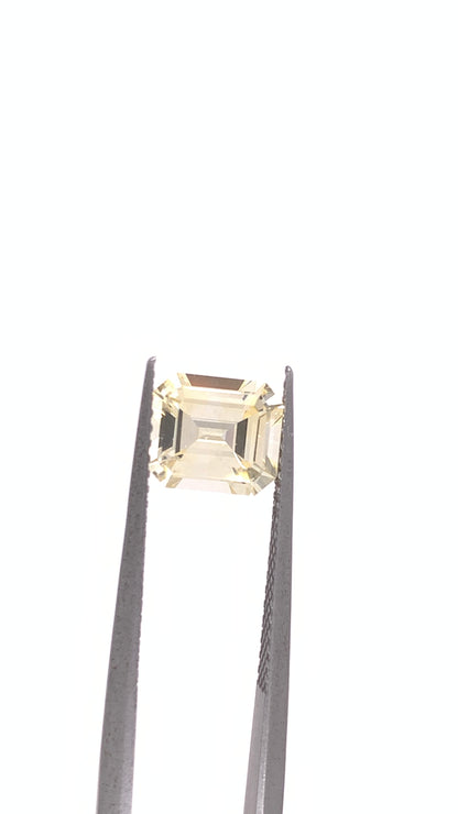 Yellow Sapphire — 1.91ct Emerald Cut | 7.50 x 6.50mm | Madagascar | Unheated