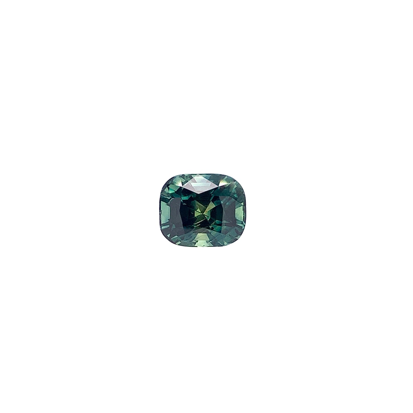 Green Sapphire — 2.06ct Cushion | 7.35x6.35mm | Madagascar | Unheated
