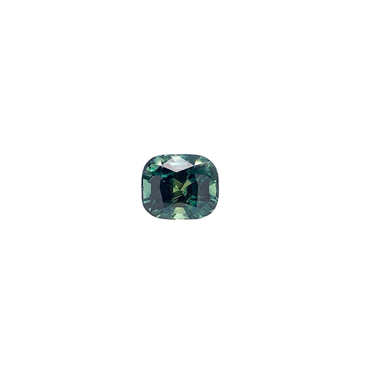 Green Sapphire — 2.06ct Cushion | 7.35x6.35mm | Madagascar | Unheated
