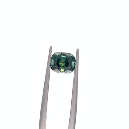 Green Sapphire — 2.06ct Cushion | 7.35x6.35mm | Madagascar | Unheated