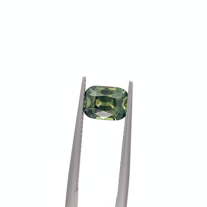 Green Sapphire — 2.06ct Cushion | 8.00x6.20mm | Madagascar | Heated