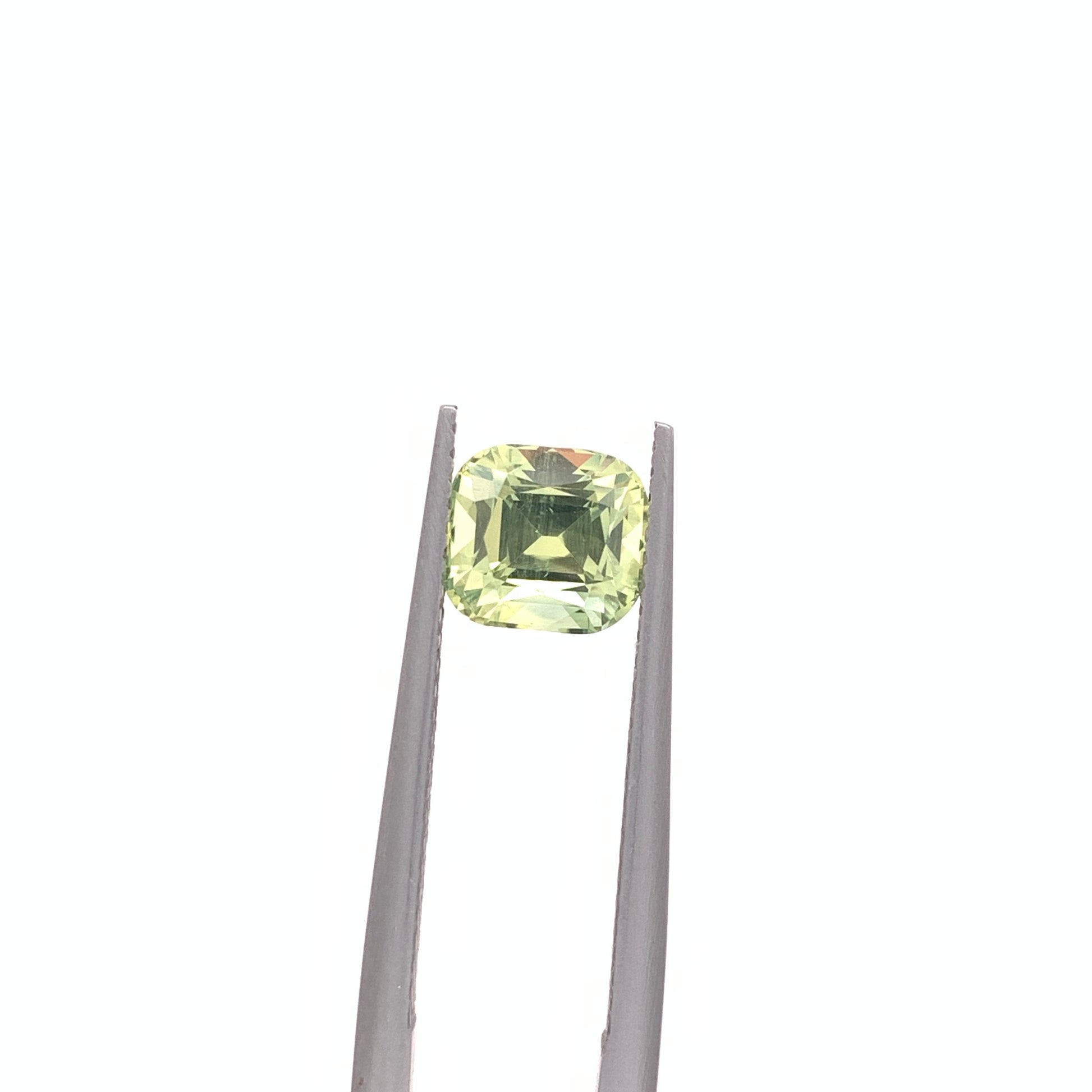 Green Sapphire — 2.07ct Cushion | 6.80x6.30mm | Madagascar | Heated