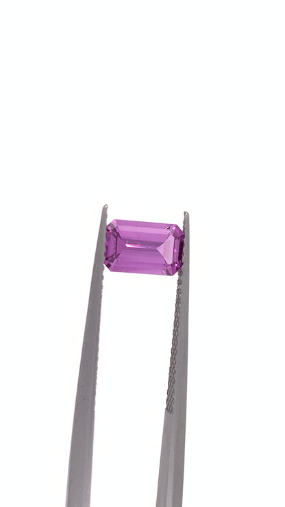 Purple Sapphire — 1.03ct Emerald Cut | 7.50 x 4.75mm | Madagascar | Unheated