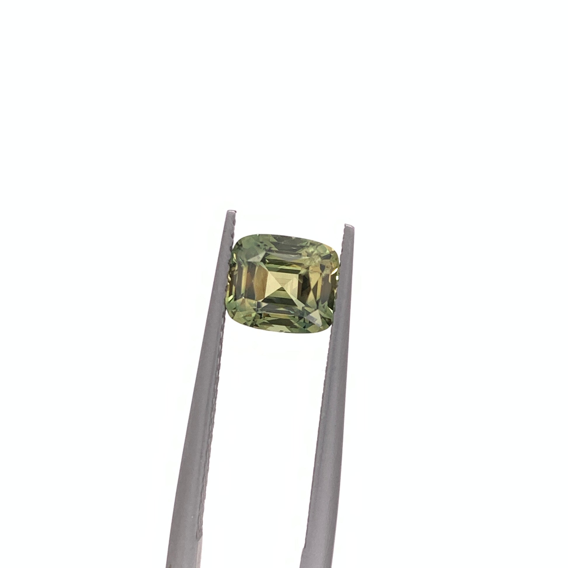 Green Sapphire — 2.00ct Cushion | 7.25x6.20mm | Madagascar | Heated