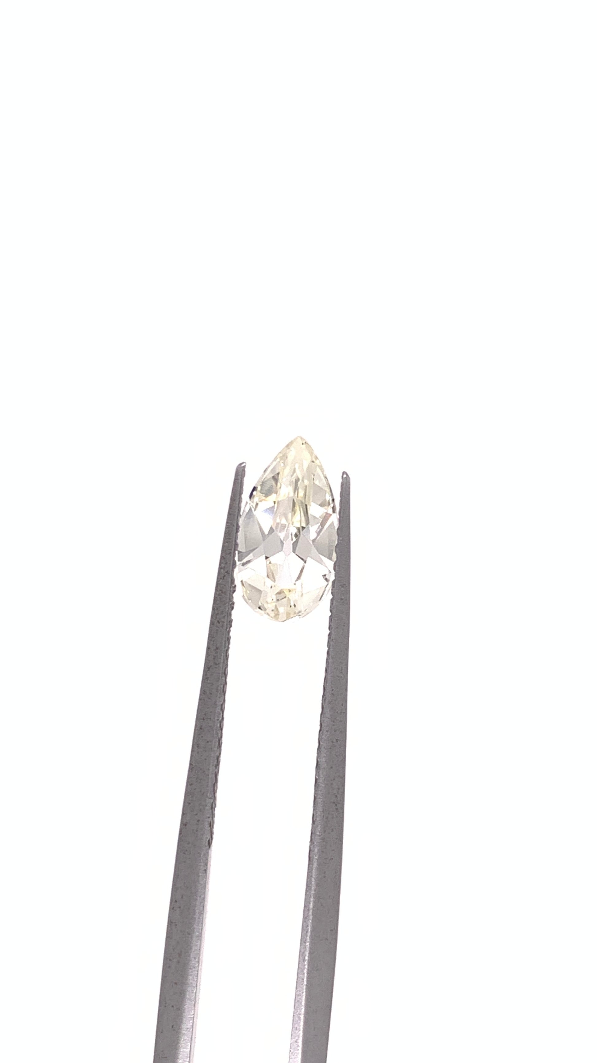 Yellow Sapphire — 1.1ct Antique Pear | 8.95 x 5.00mm | Sri Lanka | Heated