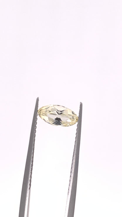 Yellow Sapphire — 0.71ct Antique Moval | 8.00 x 4.10mm | Sri Lanka | Heated