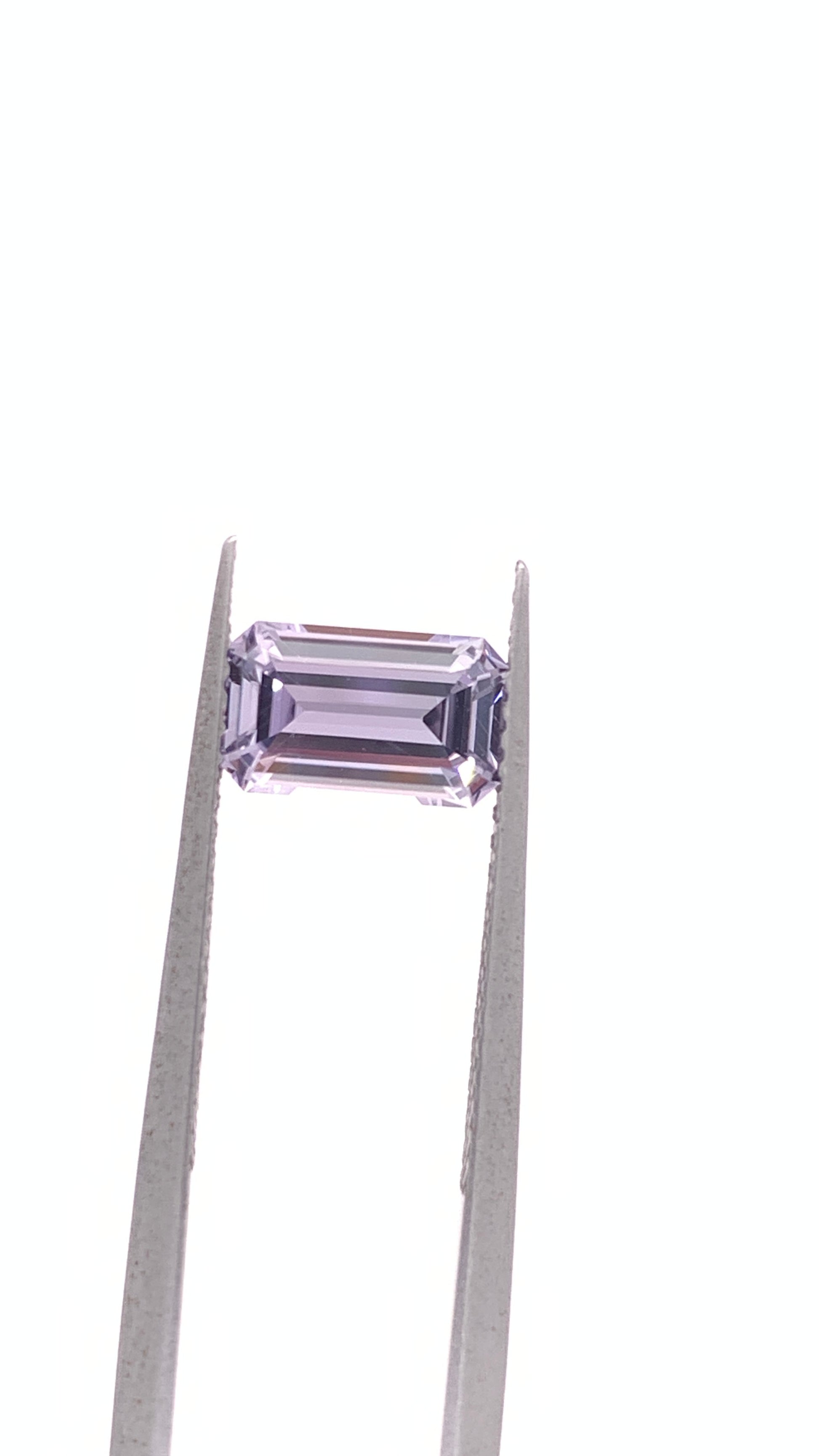 Purple Sapphire — 1.66ct Emerald Cut | 8.50 x 5.10mm | Madagascar | Unheated