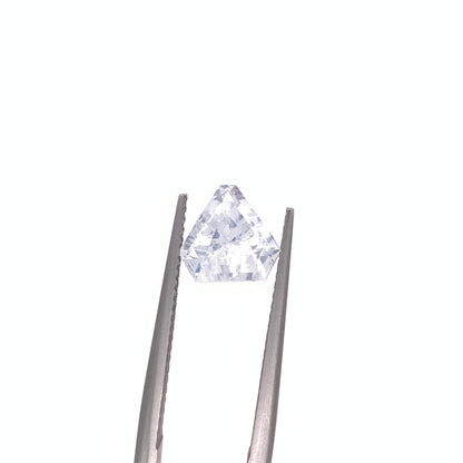 White Sapphire — 1.75ct Geometric | 8.20x7.85mm | Madagascar | Heated
