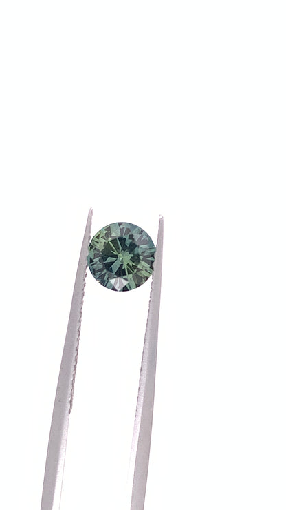 Green Sapphire — 1.05ct RBC | 6.2mm | Tanzania | Unheated