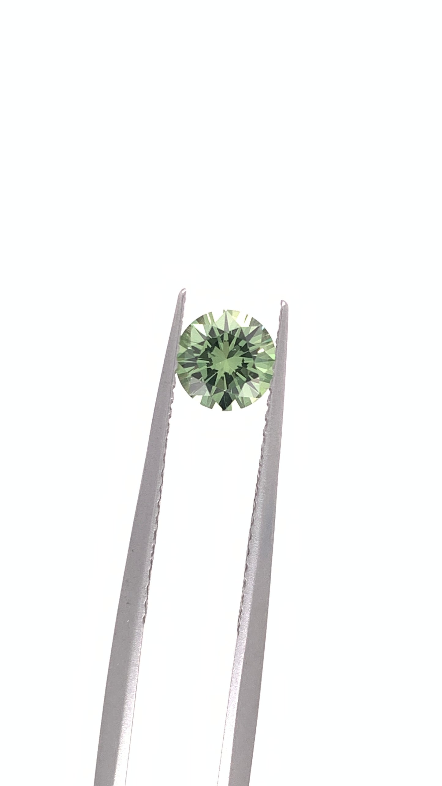 Green Sapphire — 0.77ct RBC | 5.5mm | Tanzania | Heated
