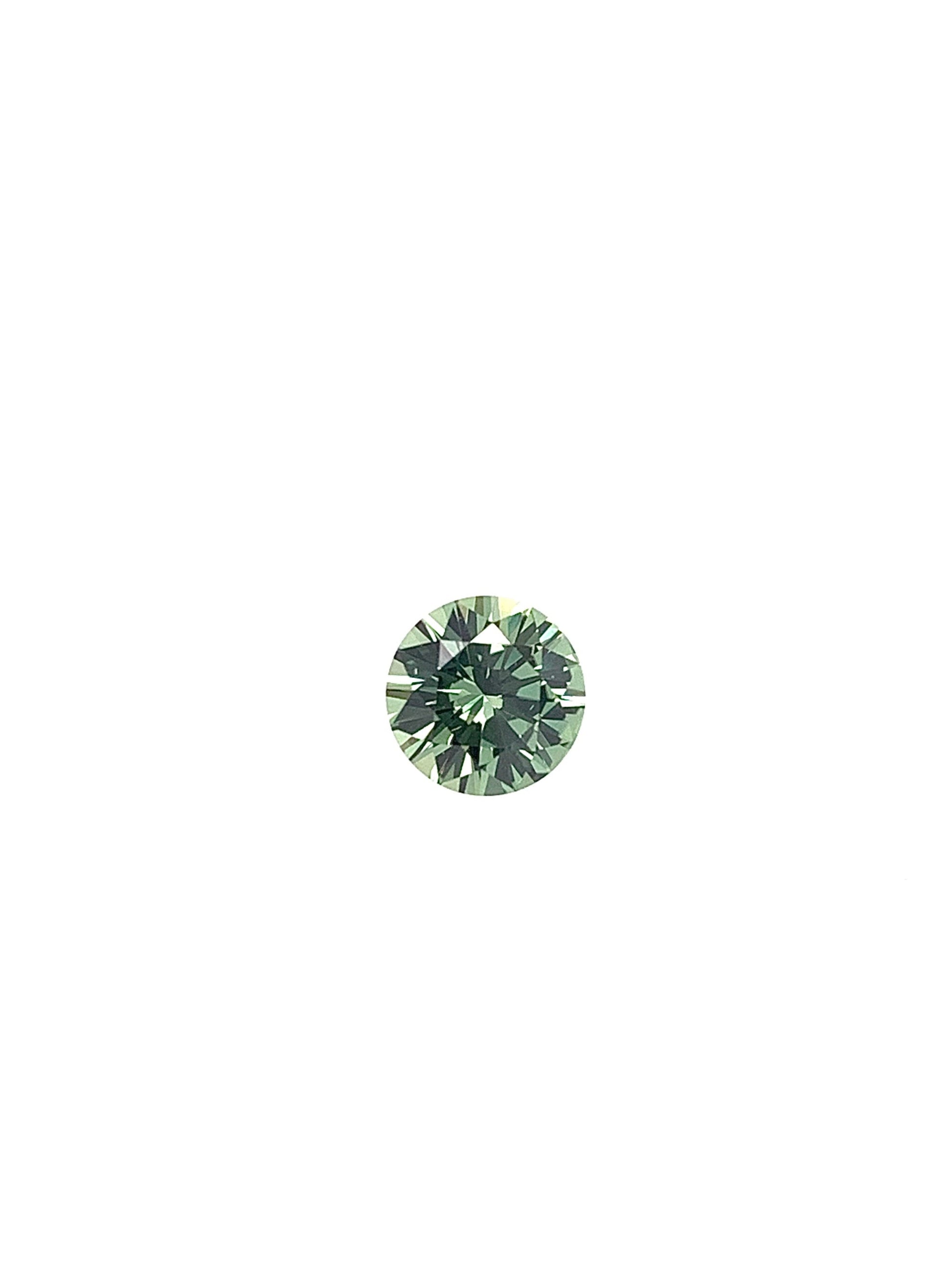 Green Sapphire — 0.73ct RBC | 5.45mm | Tanzania | Heated