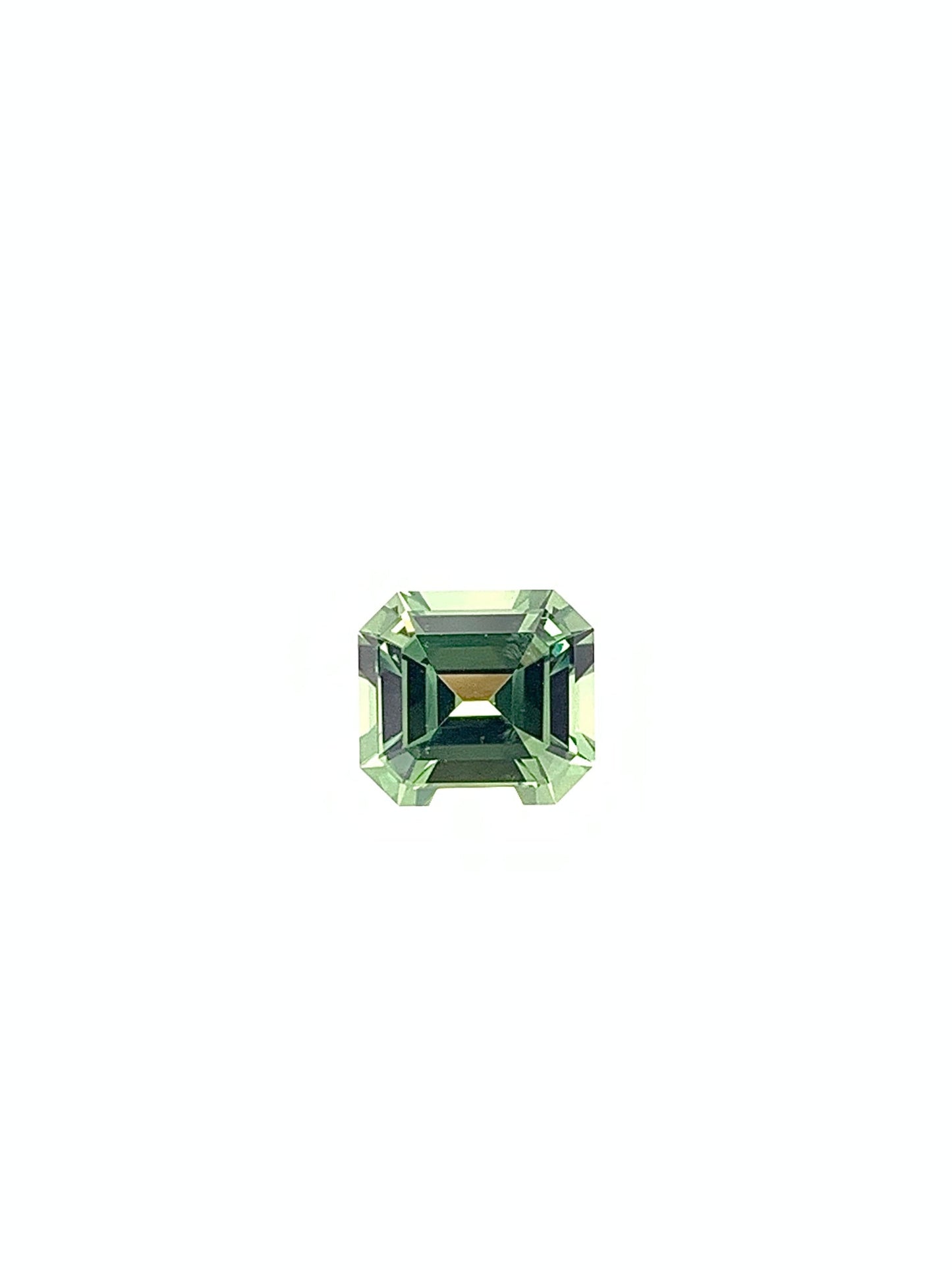 Green Sapphire — 1.01ct Emerald Cut | 5.90 x 5.40mm | Tanzania | Heated