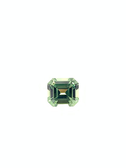 Green Sapphire — 1.01ct Emerald Cut | 5.90 x 5.40mm | Tanzania | Heated