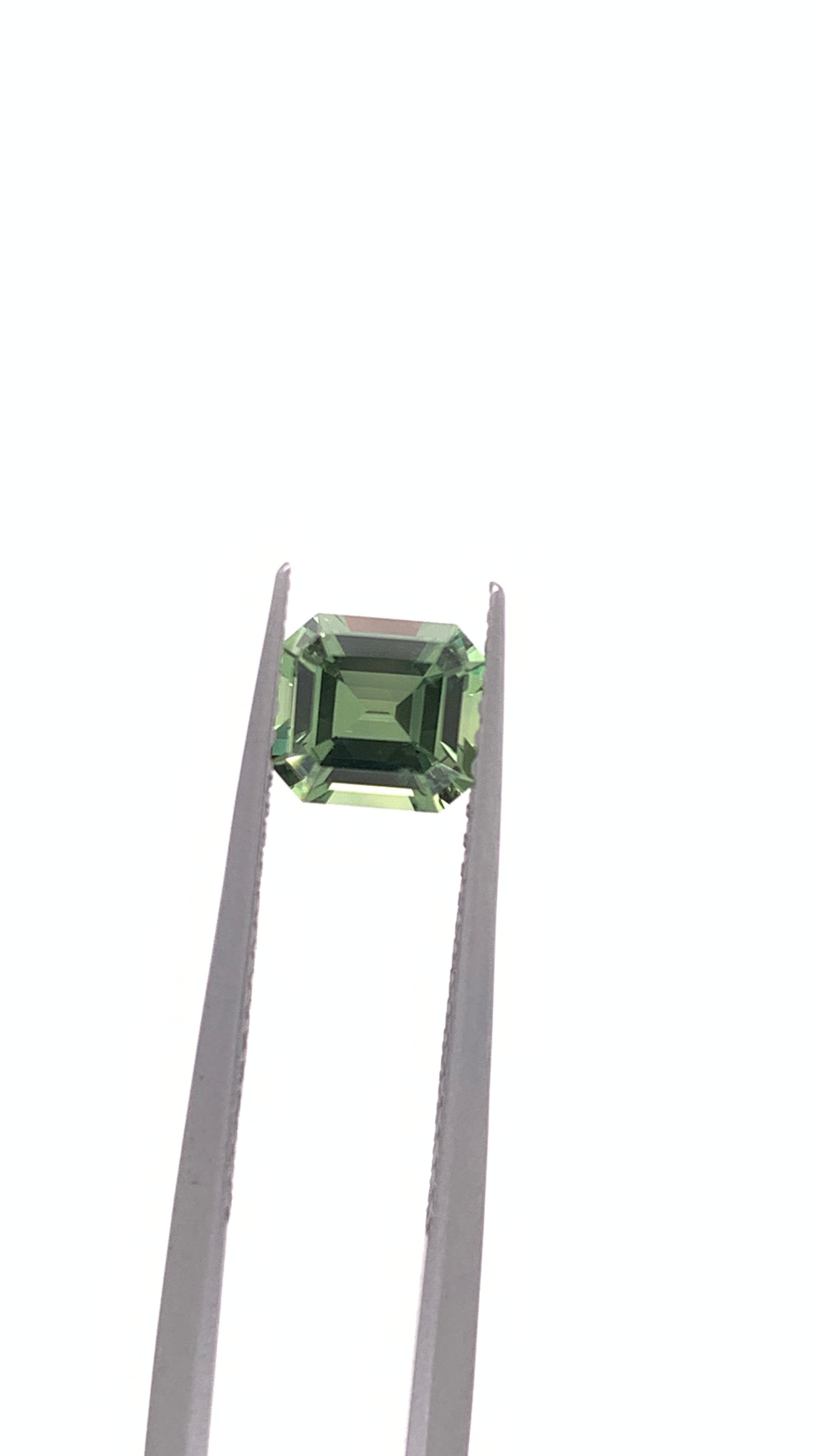 Green Sapphire — 1.01ct Emerald Cut | 5.90 x 5.40mm | Tanzania | Heated