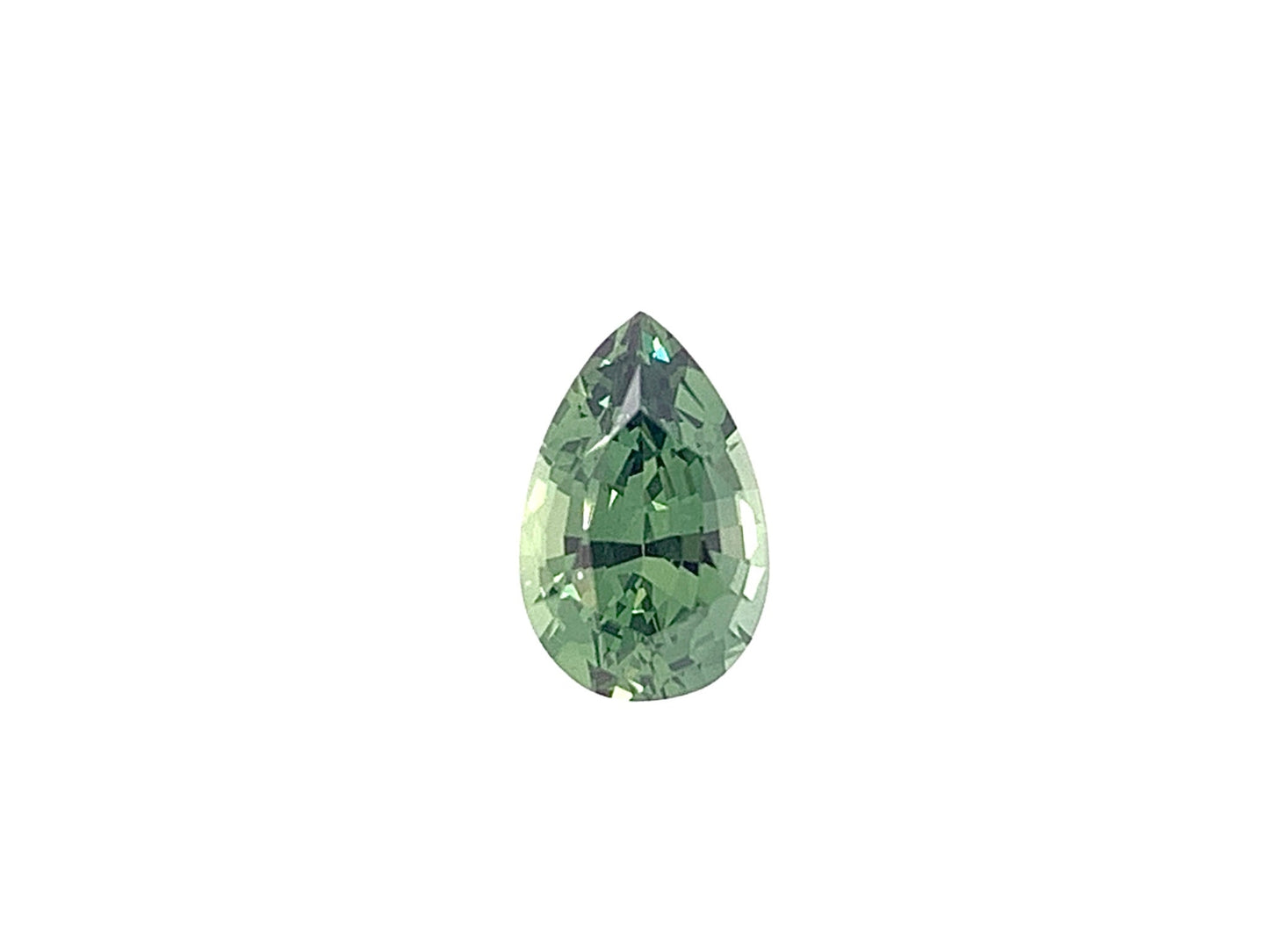 Green Sapphire — 1.01ct Pear | 7.60 x 4.90mm | Tanzania | Heated