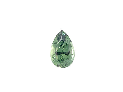 Green Sapphire — 1.01ct Pear | 7.60 x 4.90mm | Tanzania | Heated
