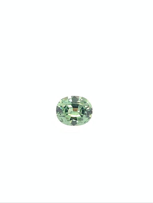 Green Sapphire — 1.29ct Oval | 7.10 x 5.95mm | Tanzania | Heated