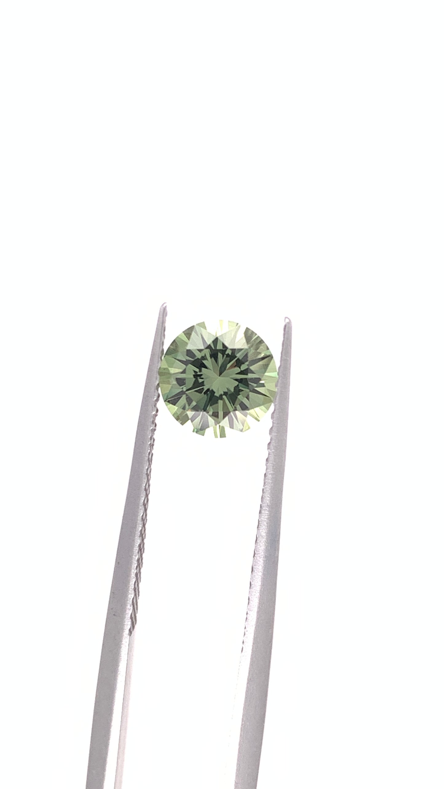 Green Sapphire — 1.15ct RBC | 6.35mm | Tanzania | Heated