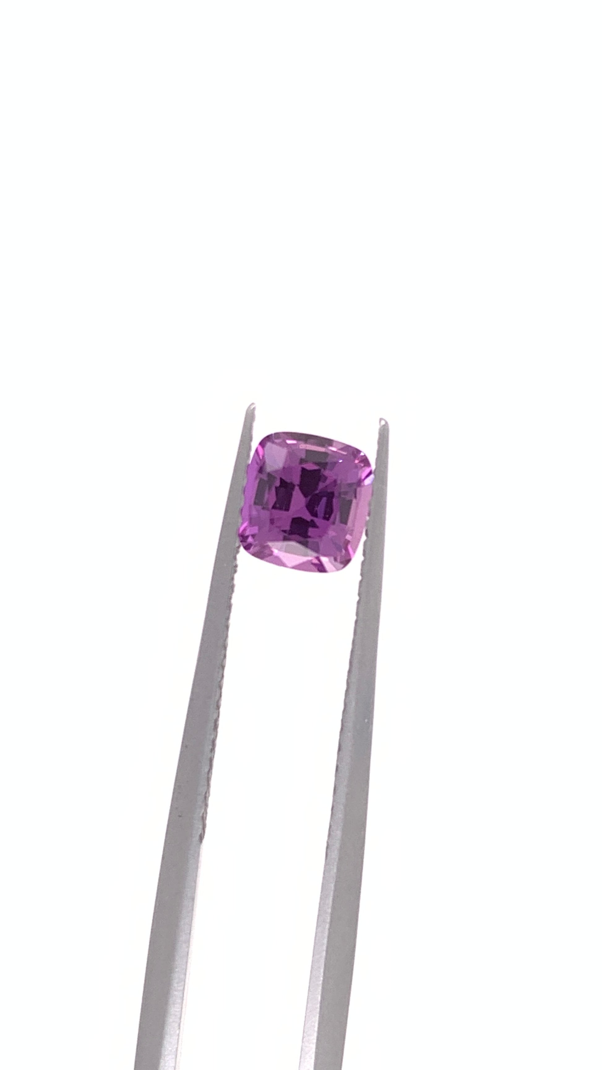 Purple Sapphire — 0.97ct Cushion | 5.60 x 5.30mm | Madagascar | Heated