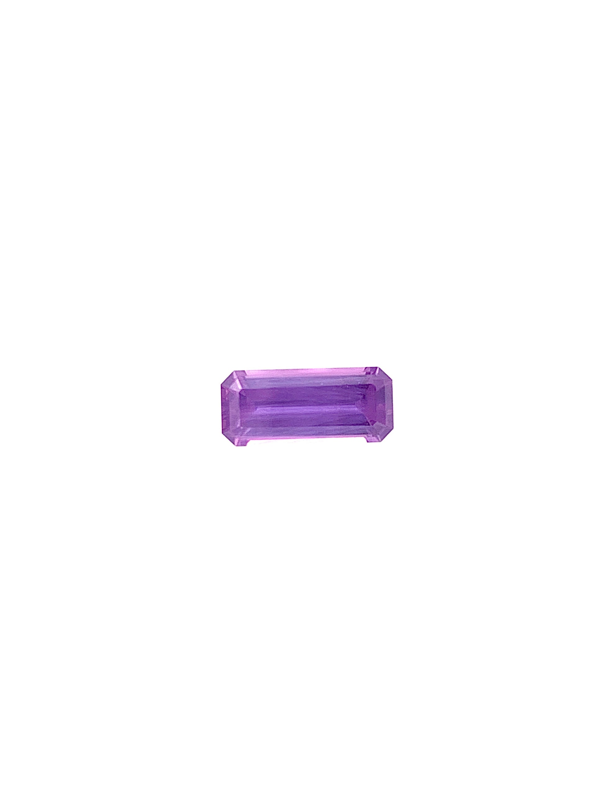 Purple Sapphire — 0.78ct Emerald Cut | 8.00 x 3.55mm | Madagascar | Heated