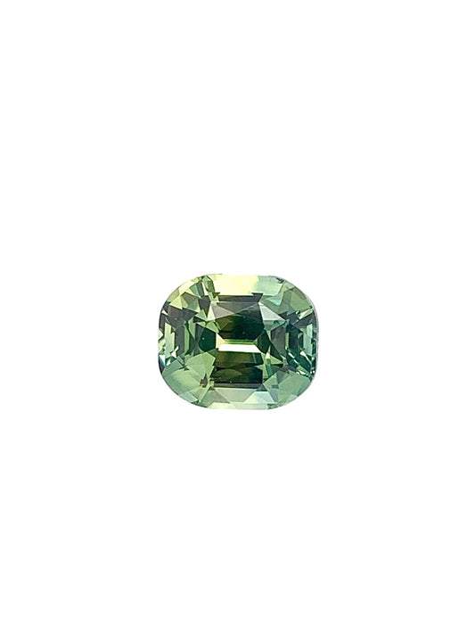 Green Sapphire — 2.06ct Cushion | 7.50 x 6.30mm | Madagascar | Unheated