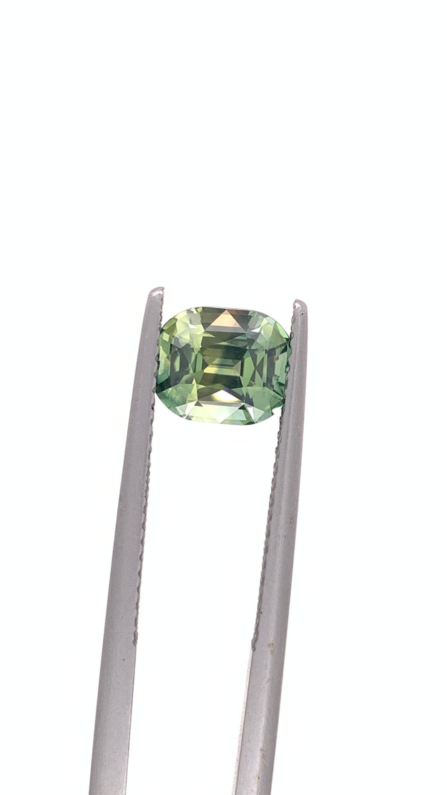 Green Sapphire — 2.06ct Cushion | 7.50 x 6.30mm | Madagascar | Unheated