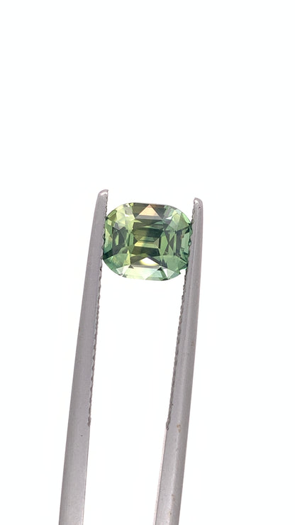 Green Sapphire — 2.06ct Cushion | 7.50 x 6.30mm | Madagascar | Unheated