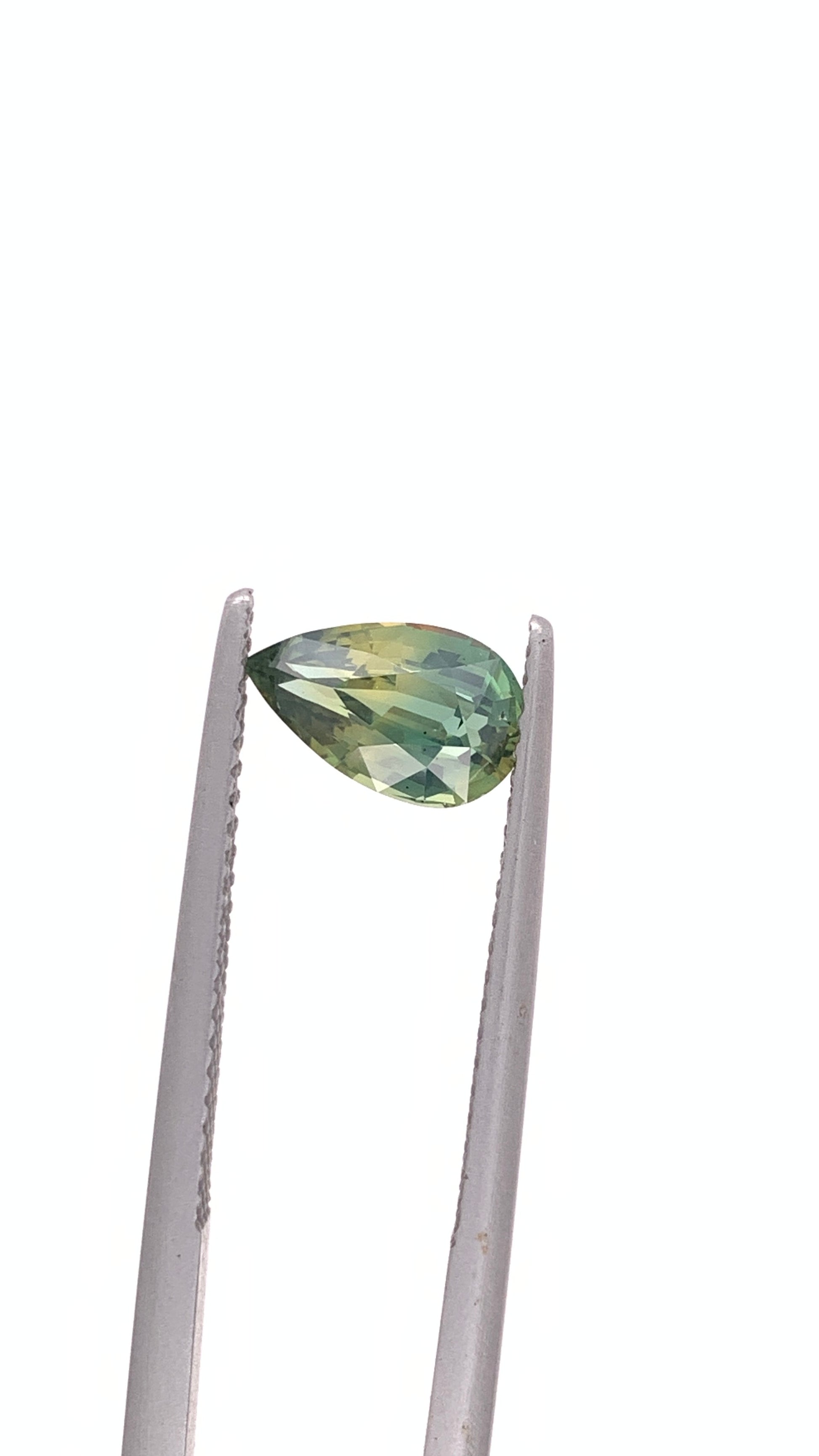 Green Sapphire — 1.41ct Pear | 8.85 x 5.40mm | Madagascar | Heated