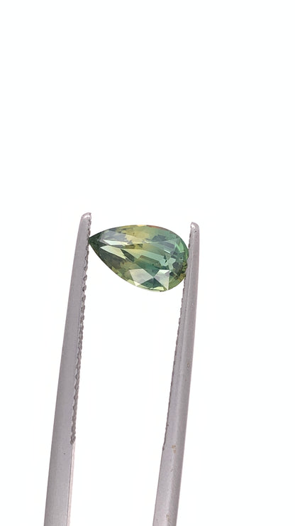 Green Sapphire — 1.41ct Pear | 8.85 x 5.40mm | Madagascar | Heated