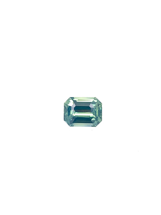 Green Sapphire — 1.51ct Emerald Cut | 7.10 x 5.50mm | Madagascar | Heated
