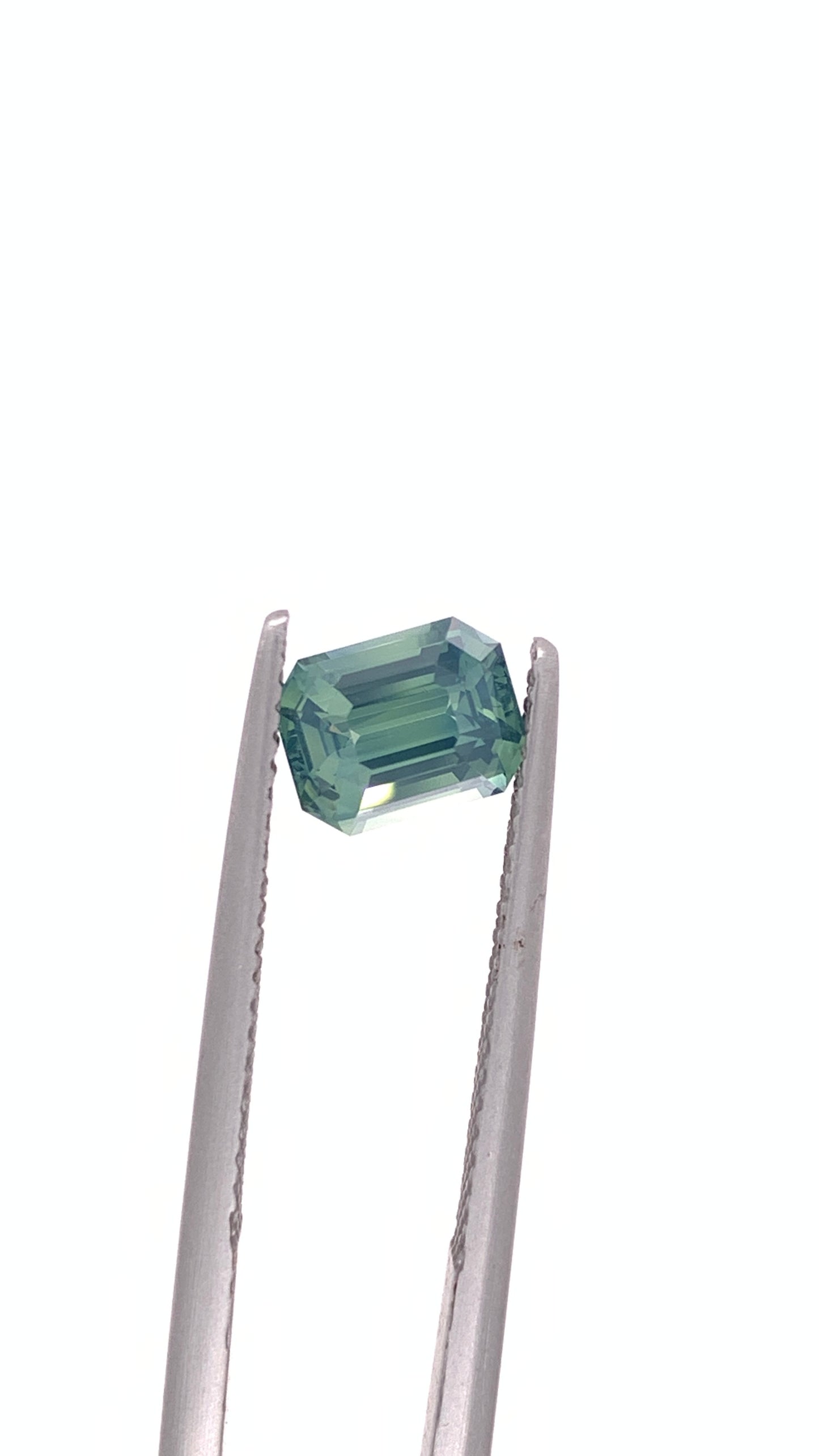 Green Sapphire — 1.51ct Emerald Cut | 7.10 x 5.50mm | Madagascar | Heated