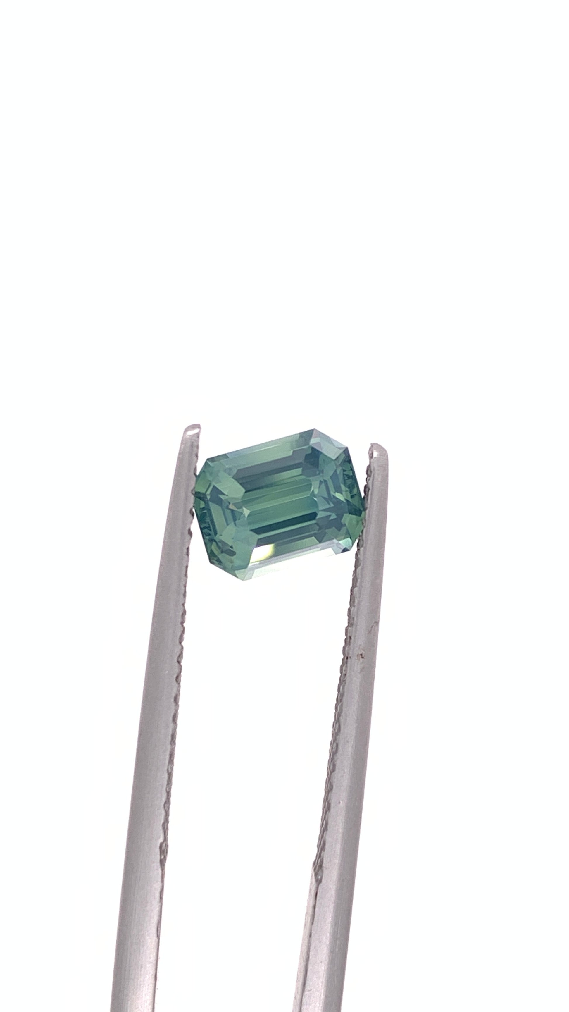 Green Sapphire — 1.51ct Emerald Cut | 7.10 x 5.50mm | Madagascar | Heated