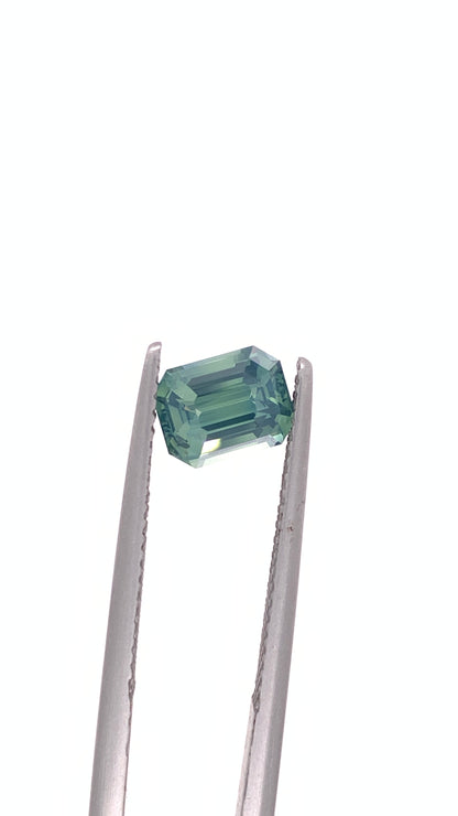 Green Sapphire — 1.51ct Emerald Cut | 7.10 x 5.50mm | Madagascar | Heated