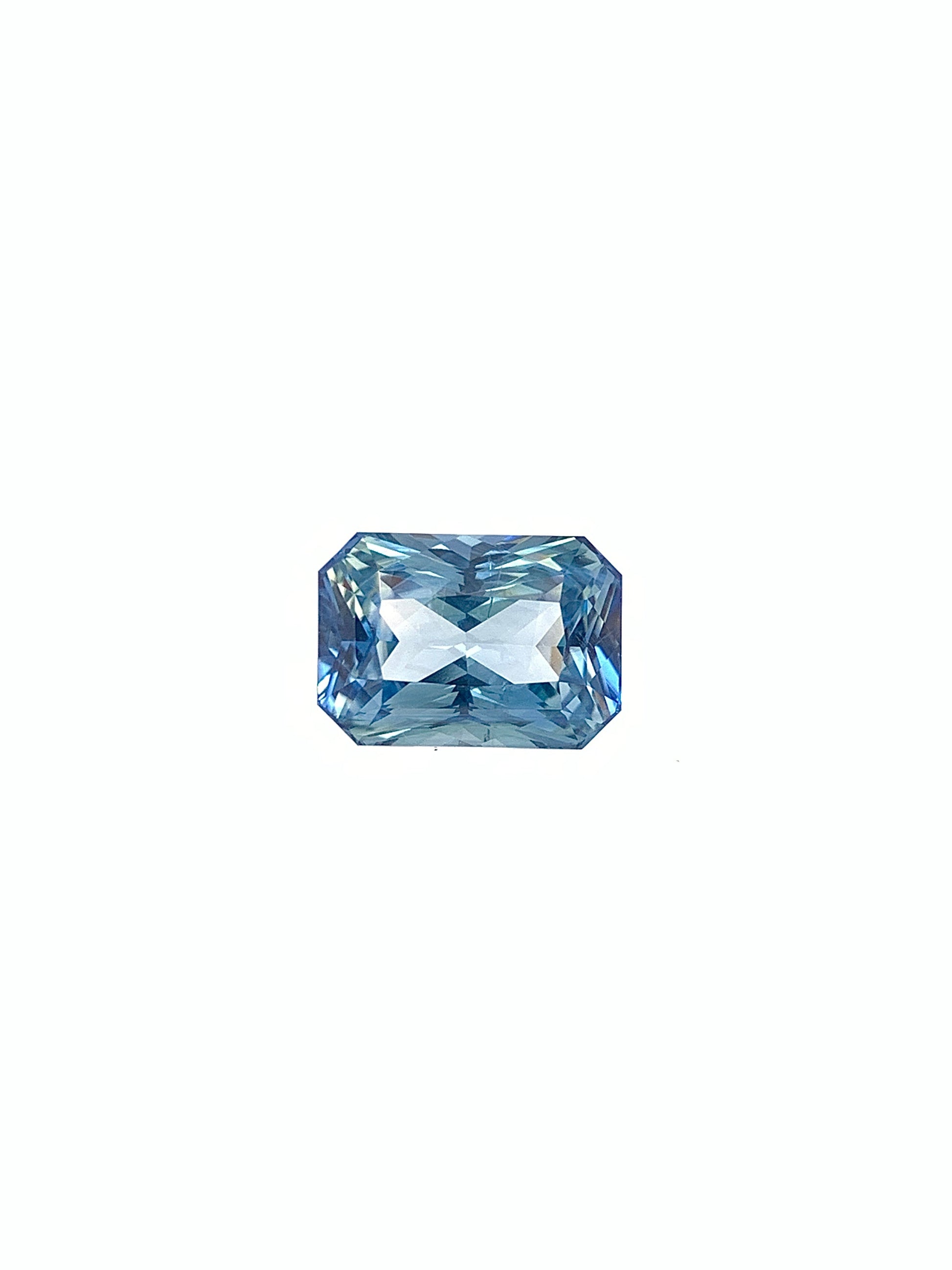 Teal Sapphire — 4.06ct Radiant | 10.20 x 7.17mm | Madagascar | Heated