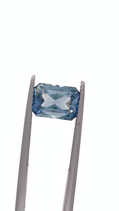 Teal Sapphire — 4.06ct Radiant | 10.20 x 7.17mm | Madagascar | Heated