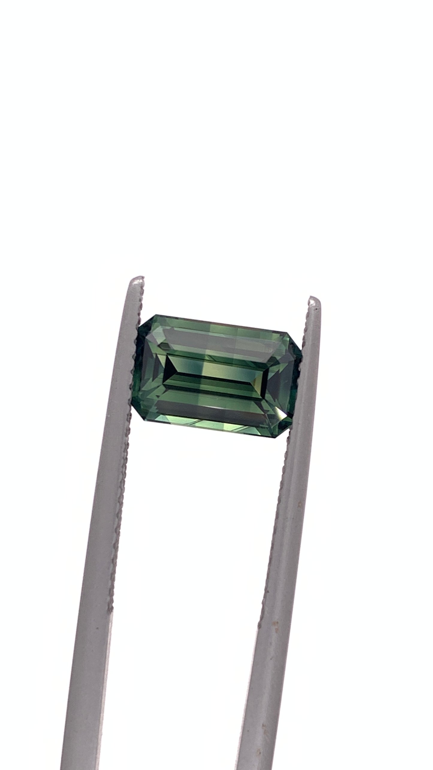 Green Sapphire — 3.01ct Emerald Cut | 9.95 x 6.20mm | Madagascar | Heated