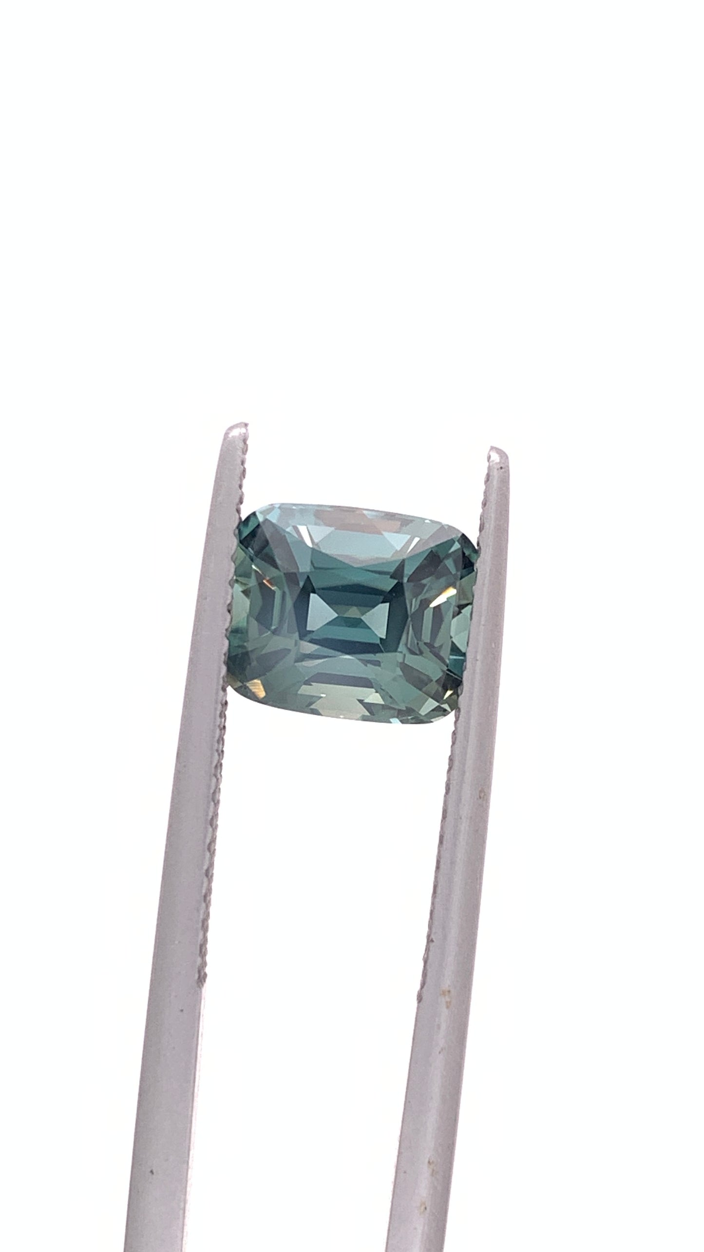 Teal Sapphire — 3.73ct Cushion | 8.75 x 7.20mm | Madagascar | Heated