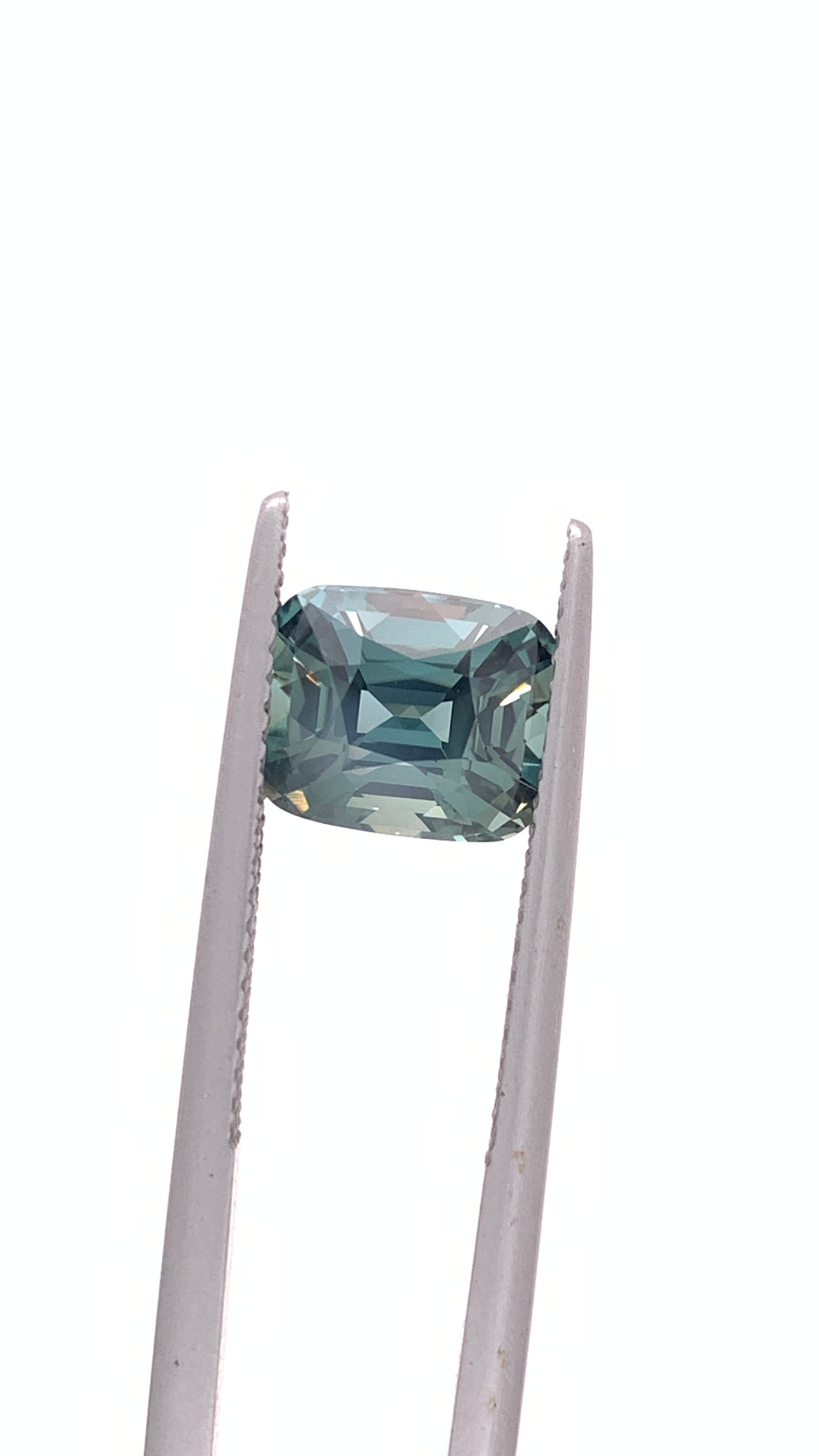 Teal Sapphire — 3.73ct Cushion | 8.75 x 7.20mm | Madagascar | Heated
