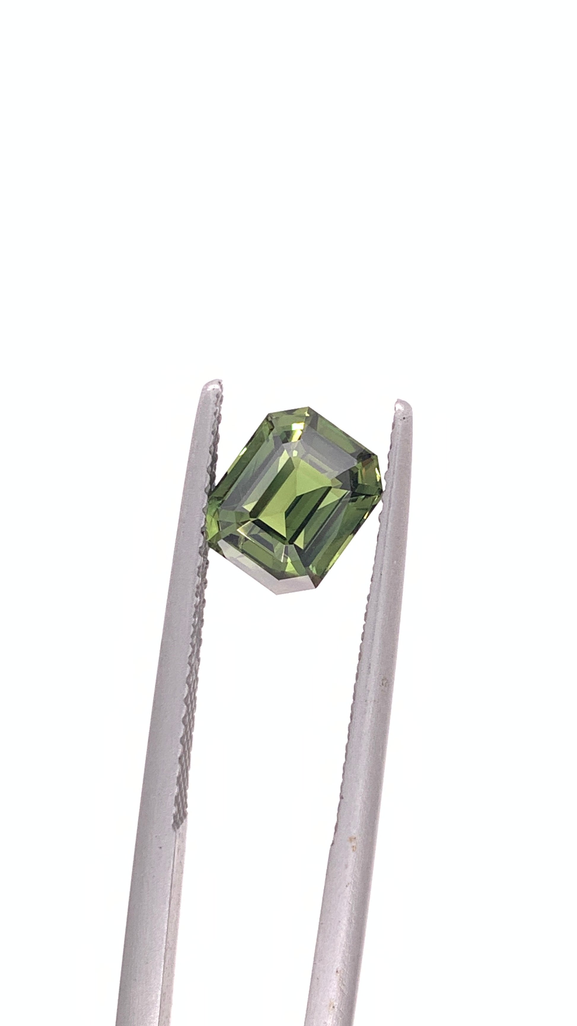 Green Sapphire — 1.99ct Emerald Cut | 7.40 x 6.05mm | Madagascar | Unheated