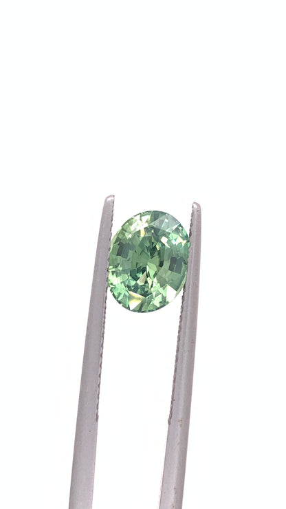 Green Sapphire — 2.53ct Oval | 9.00 x 7.25mm | Madagascar | Heated
