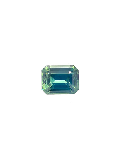 Green Sapphire — 2.15ct Emerald Cut | 8.20 x 6.35mm | Madagascar | Heated