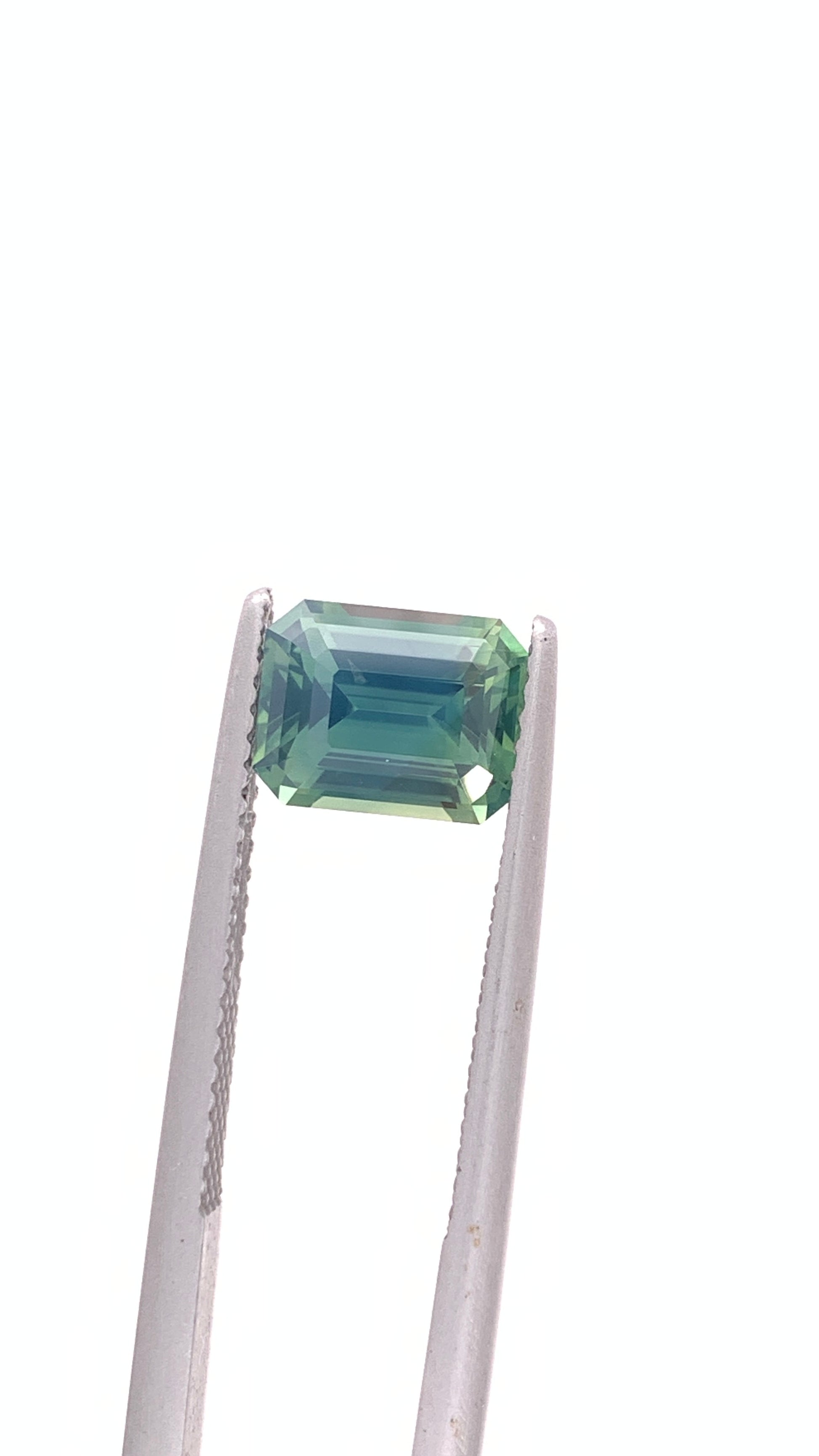 Green Sapphire — 2.15ct Emerald Cut | 8.20 x 6.35mm | Madagascar | Heated